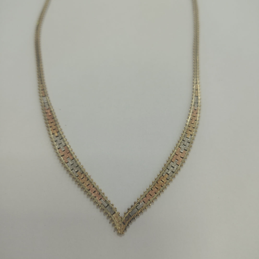 GARGANTILLA ORO,ORO COMBINADO 14 K 12,40 GRMS (SEMINUEVO)