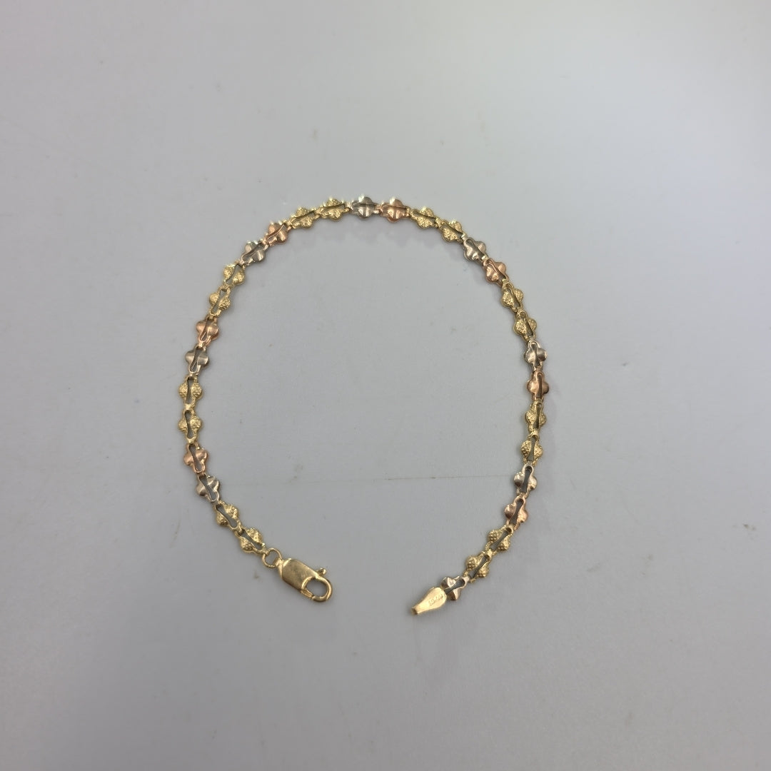 PULSERA ORO, ORO COMBINADO 14 K 3 GRMS (SEMINUEVO)