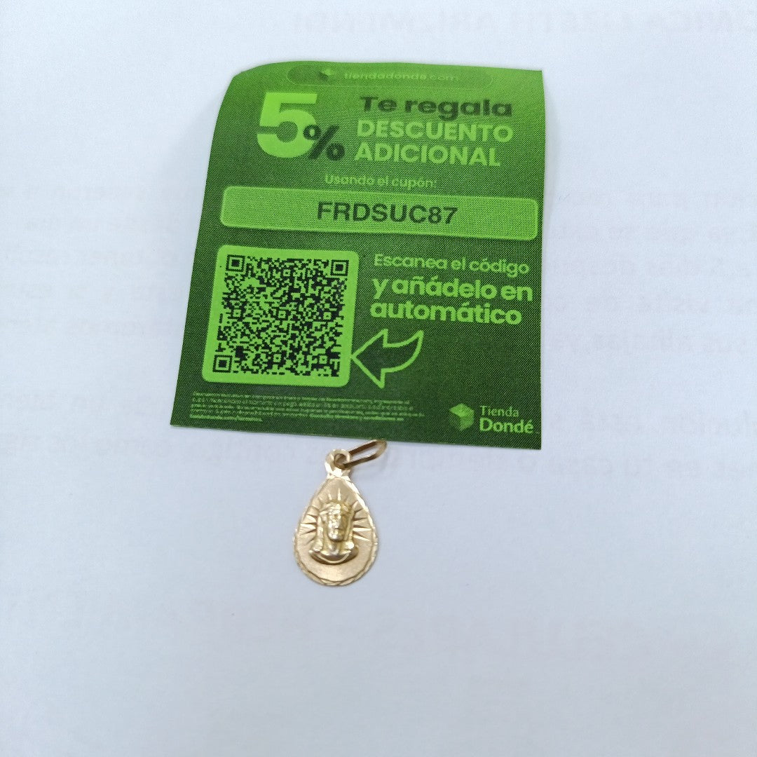 MEDALLA RELIGIOSA ORO 14 K 0.7 GRMS (SEMINUEVO)