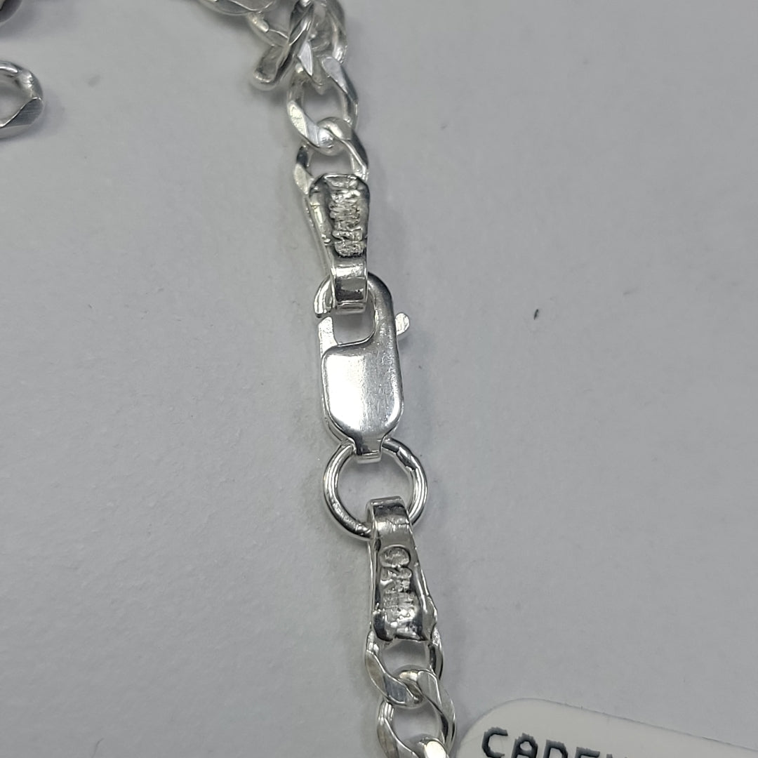 CADENA BARBADA PLATA .925 55 CM 8.52 GR (NUEVO)