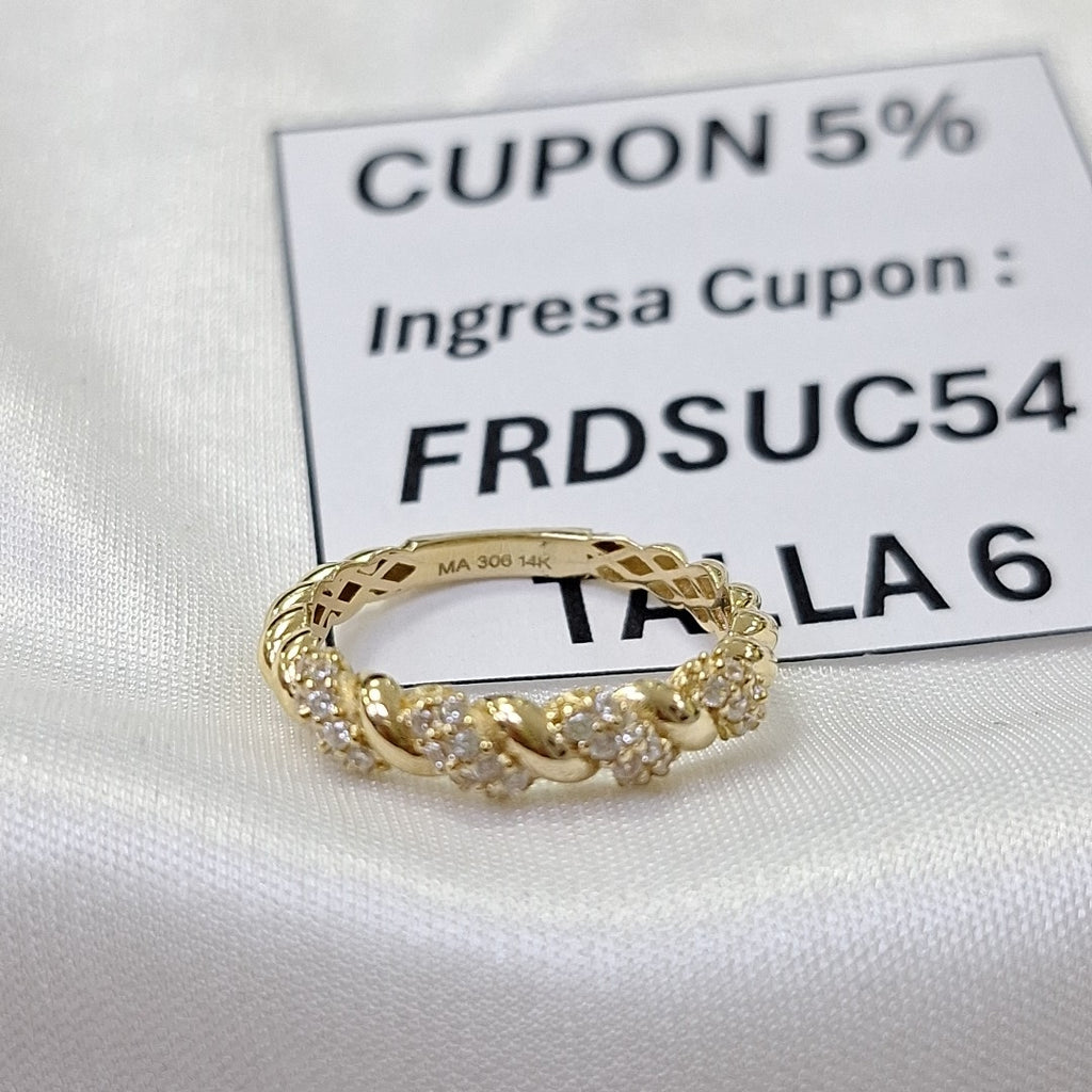 ANILLOS DAMA ORO 14K 1.6 (NUEVO)