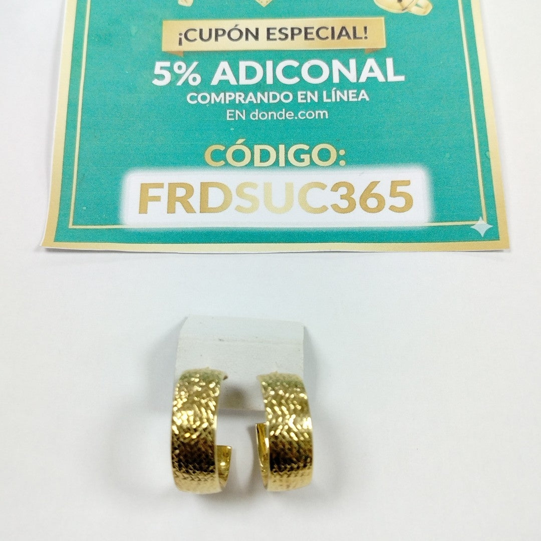 BROQUELES PAR ORO 14 K 4.9 GRMS (SEMINUEVO)