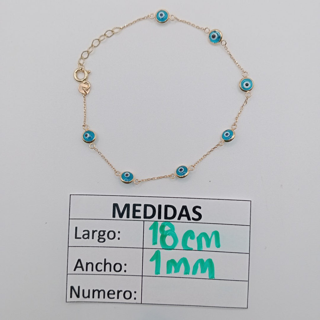 PULSERAS DAMA ORO 14K 1.3 (NUEVO)