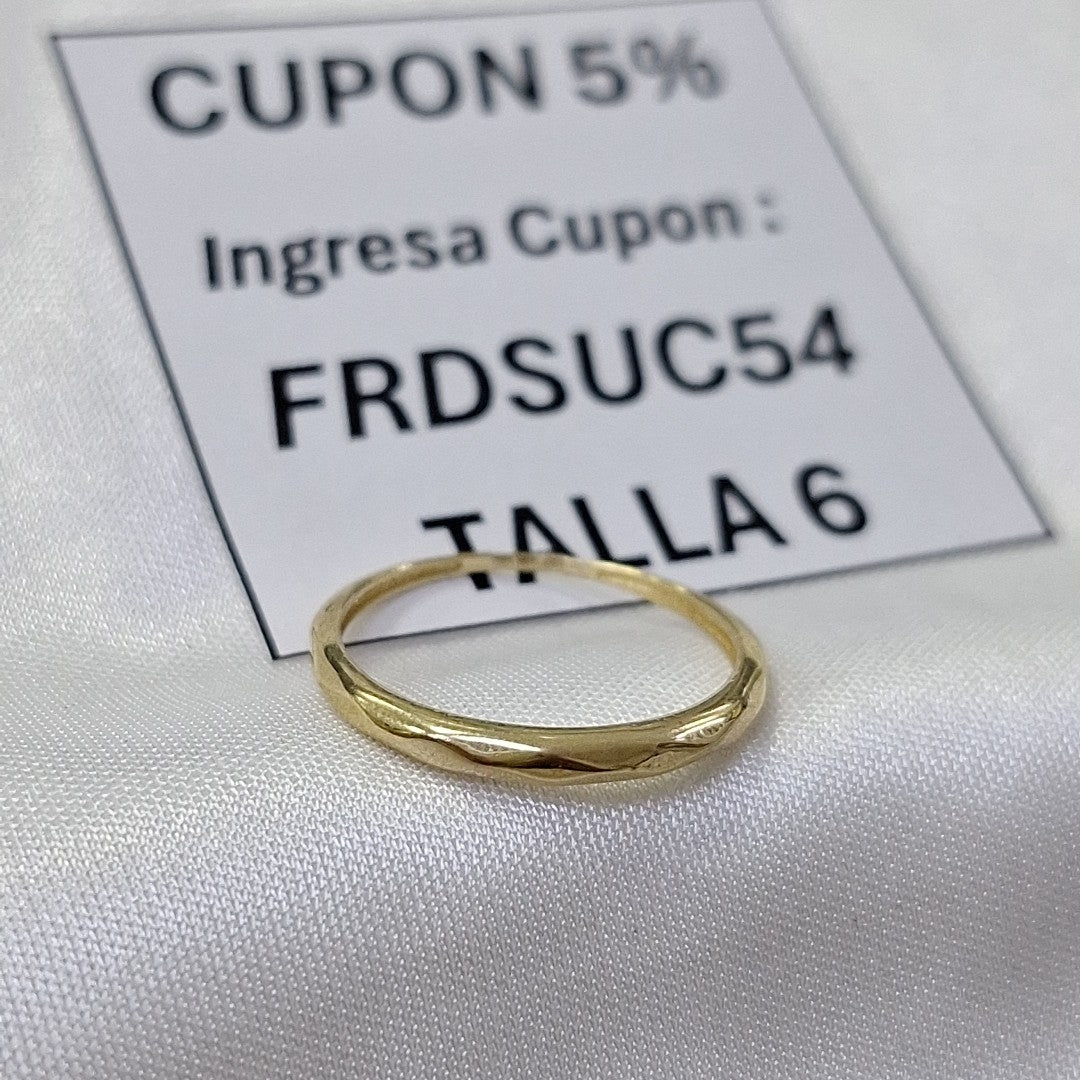 ANILLOS DAMA ORO 14K 0.8 (NUEVO)