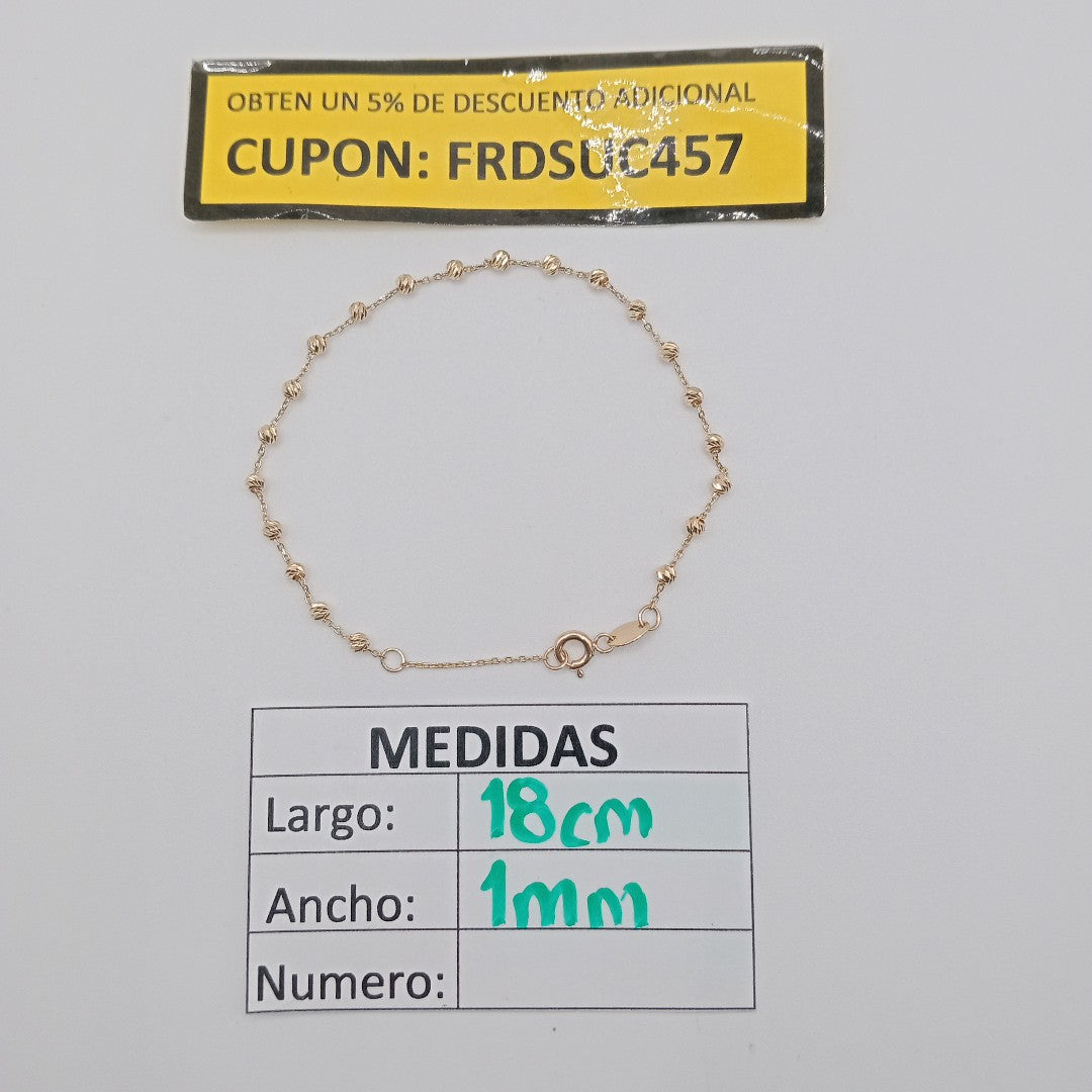 PULSERAS DAMA ORO 14K 1.2 (NUEVO)