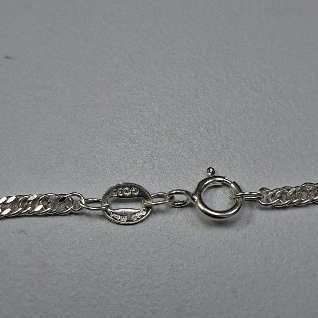 CADENA BARBADA PLATA .925 50 CM 4.32 GR (NUEVO)