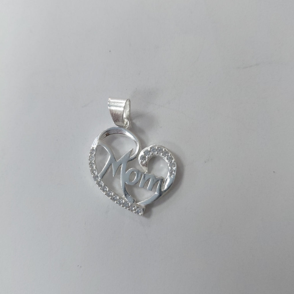 DIJE CORAZON C/CIRCONIAS PLATA .925 3.1 GR (NUEVO)