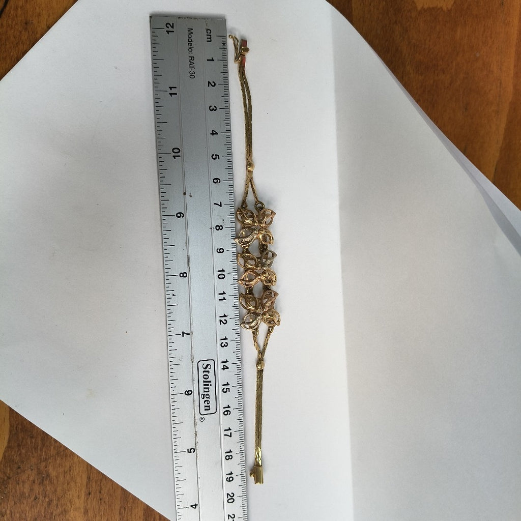 PULSERA ORO, ORO COMBINADO 14 K 18.3 GRMS (SEMINUEVO)