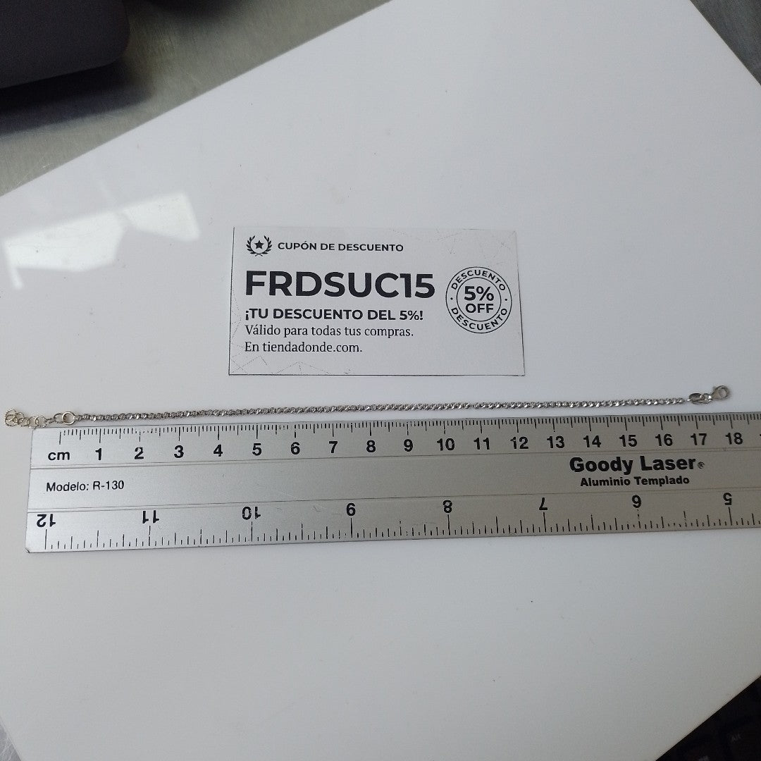 PULSERA ORO,ORO BLANCO 14 K 2,80 GRMS (SEMINUEVO)