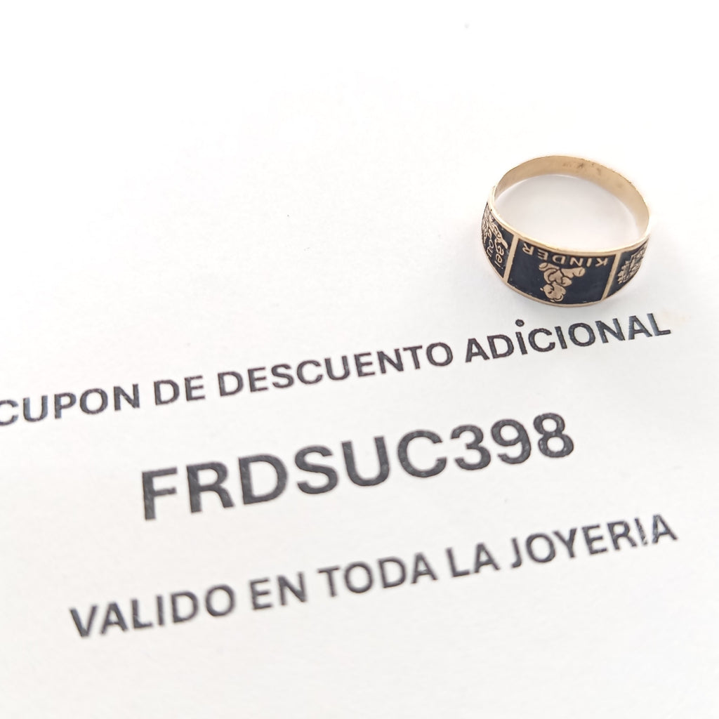ANILLO DE GRADUACIÓN ORO 8 K 1.1 GRMS (SEMINUEVO)