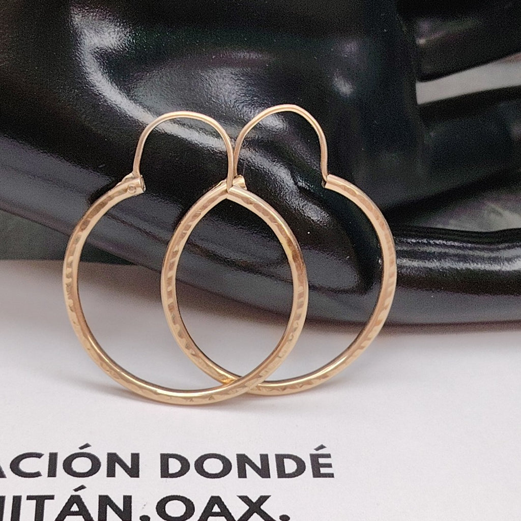 ARRACADAS PAR ORO 8 K 3.4 GRMS (SEMINUEVO)