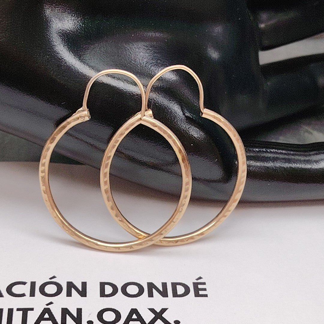 ARRACADAS PAR ORO 8 K 3.4 GRMS (SEMINUEVO)