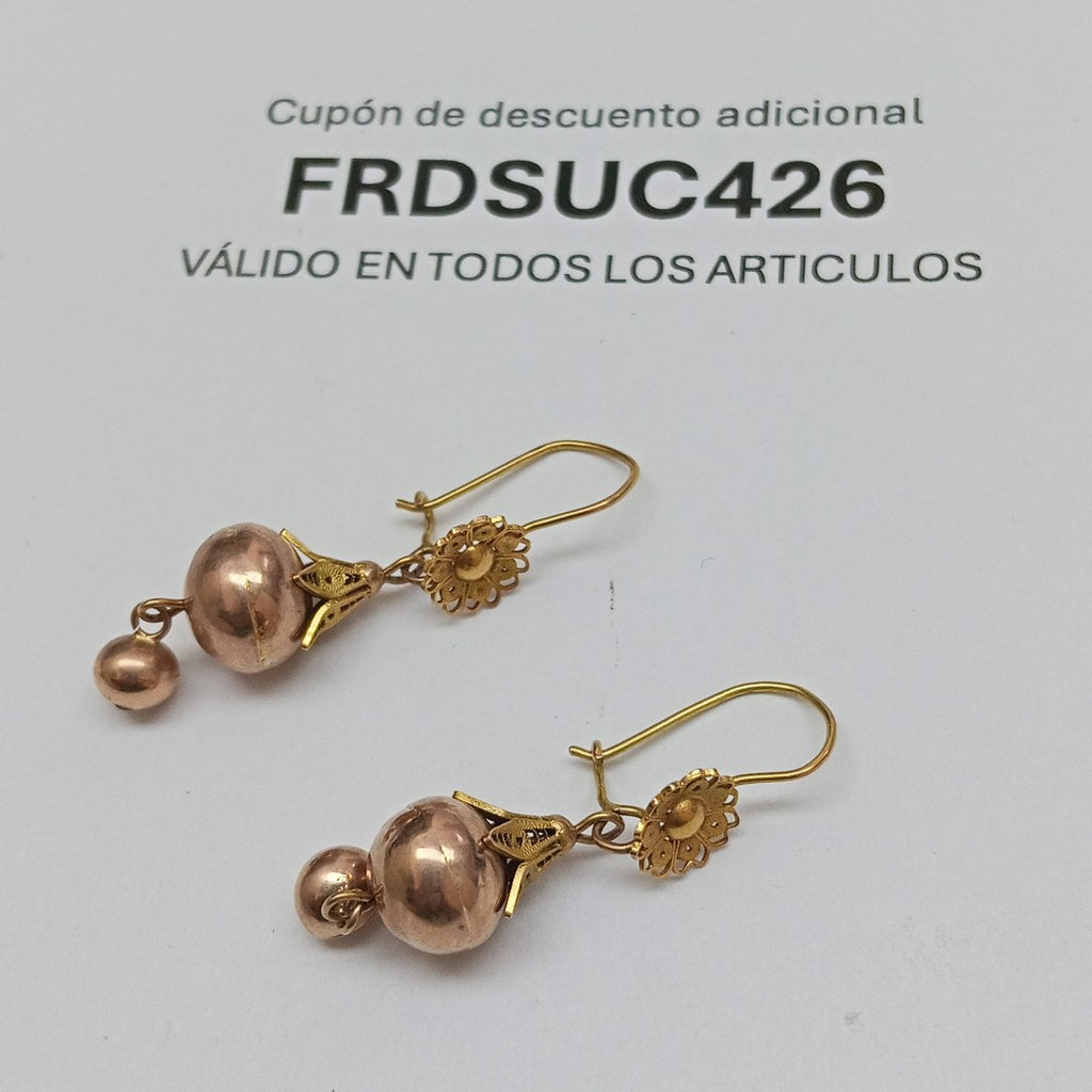 ARETES PAR ORO 8 K 2.4 GRMS (SEMINUEVO)