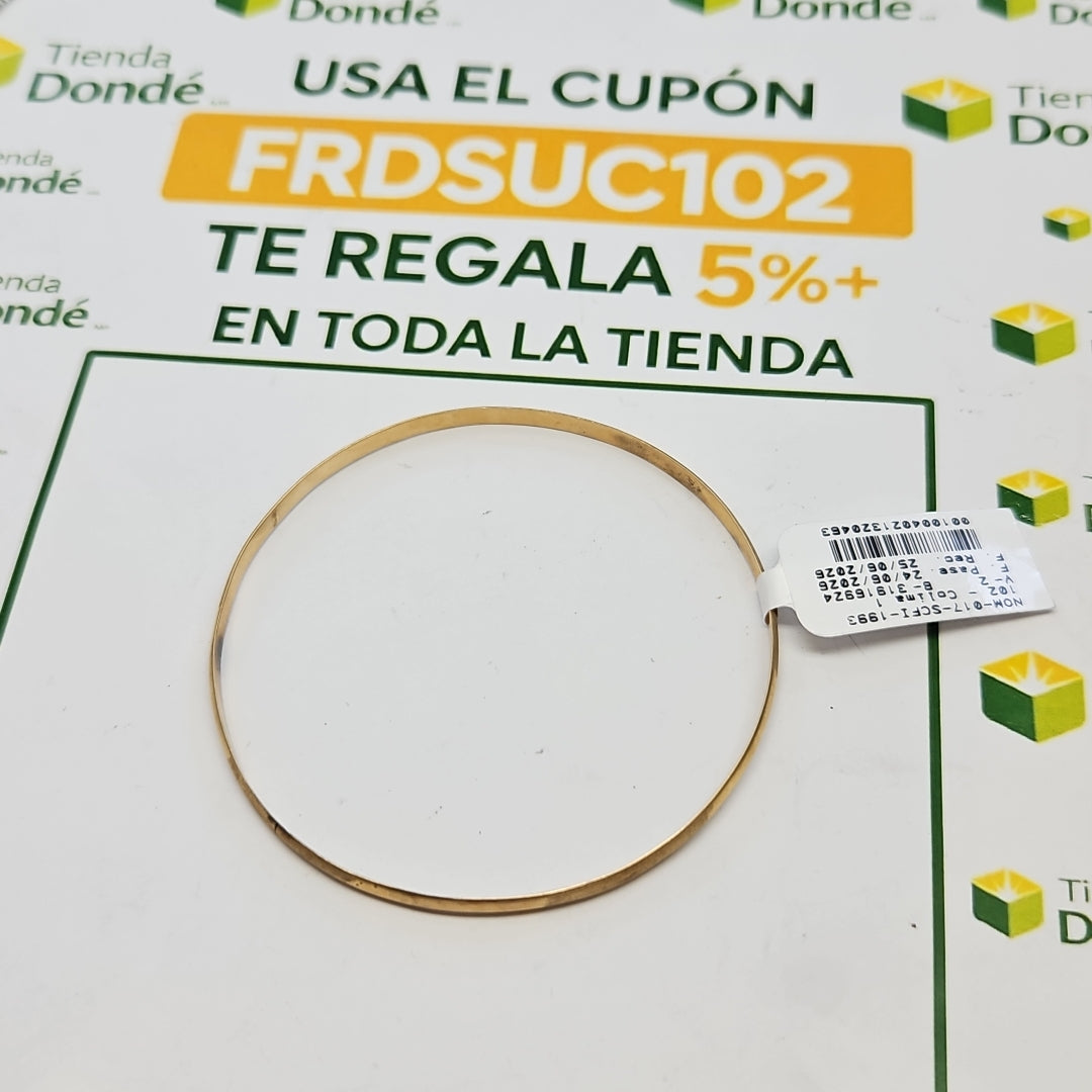 PULSERA RIGIDA ORO 14 K 6.3 GRMS (SEMINUEVO)