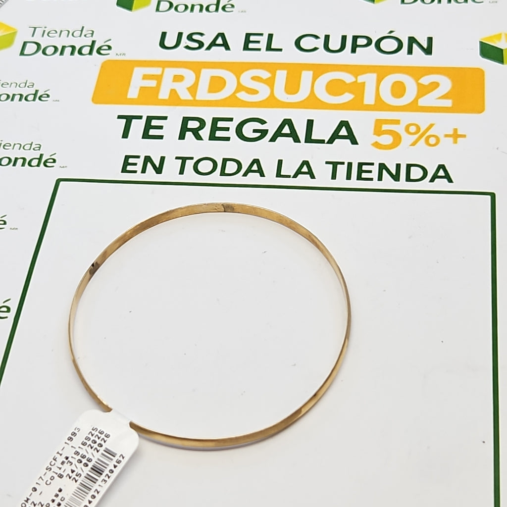 PULSERA RIGIDA ORO 14 K 6.4 GRMS (SEMINUEVO)