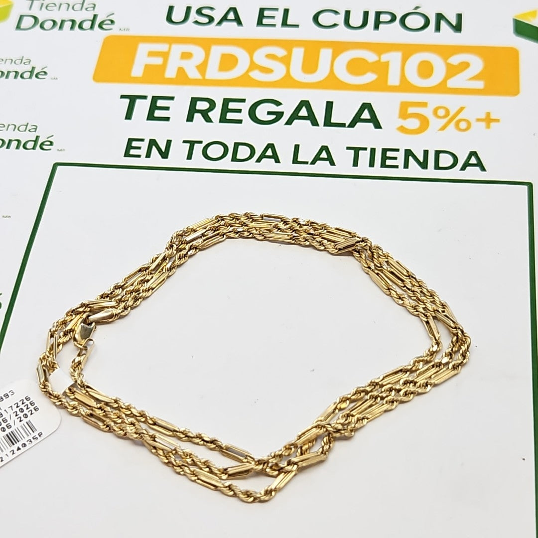 CADENA ORO 14 K 5.8 GRMS (SEMINUEVO)
