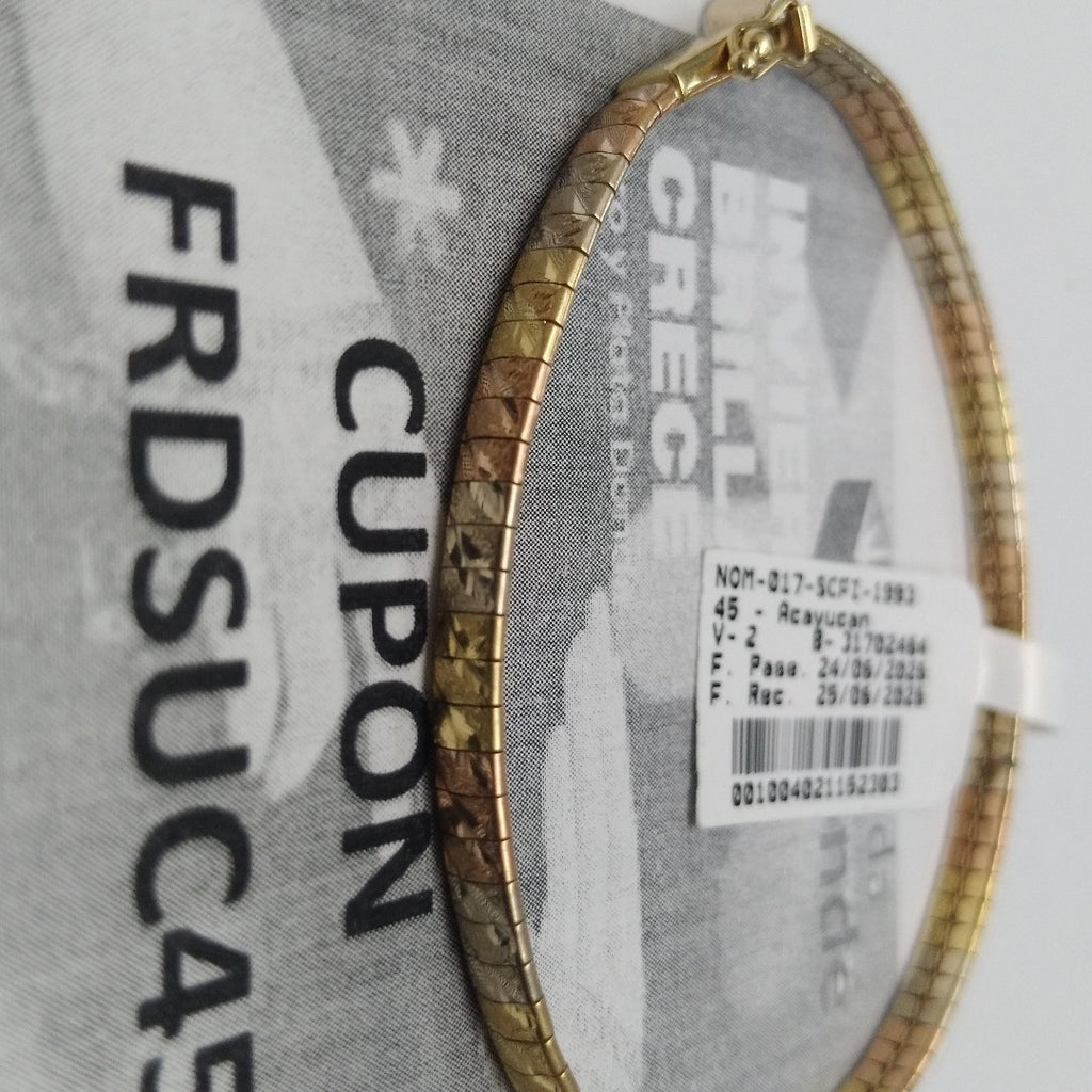 PULSERA ORO COMBINADO 14 K 8,00 GRMS (SEMINUEVO)