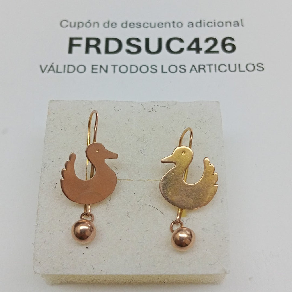 ARETES PAR ORO 10 K 1.2 GRMS (SEMINUEVO)