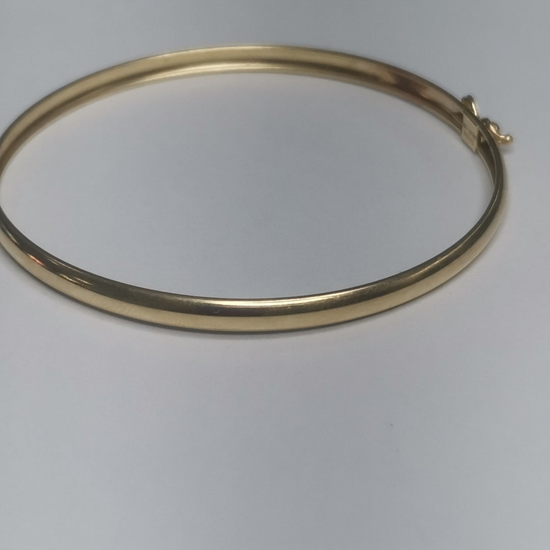 PULSERA RIGIDA ORO 14 K 4.3 GRMS (SEMINUEVO)