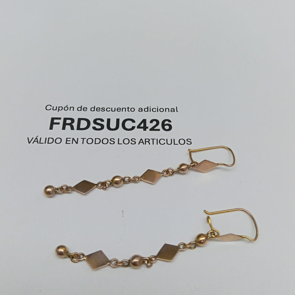 ARETES PAR ORO 10 K 2 GRMS (SEMINUEVO)