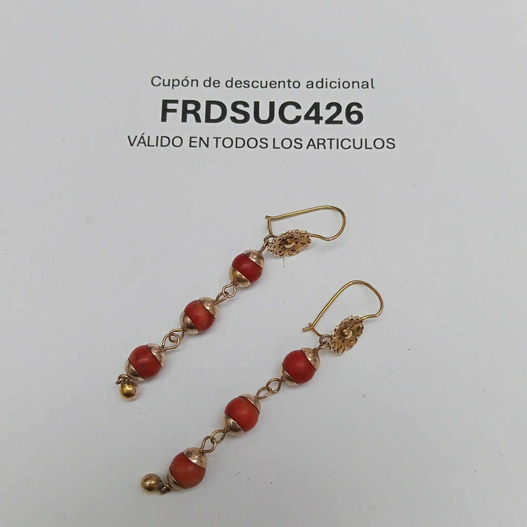 ARETES PAR ORO 8 K 5 GRMS (SEMINUEVO)
