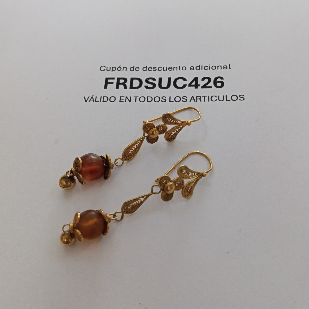 ARETES PAR ORO 8 K 4.1 GRMS (SEMINUEVO)