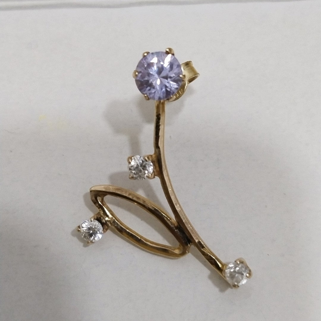 ARETES PAR ORO 14 K 3.1 GRMS (SEMINUEVO)