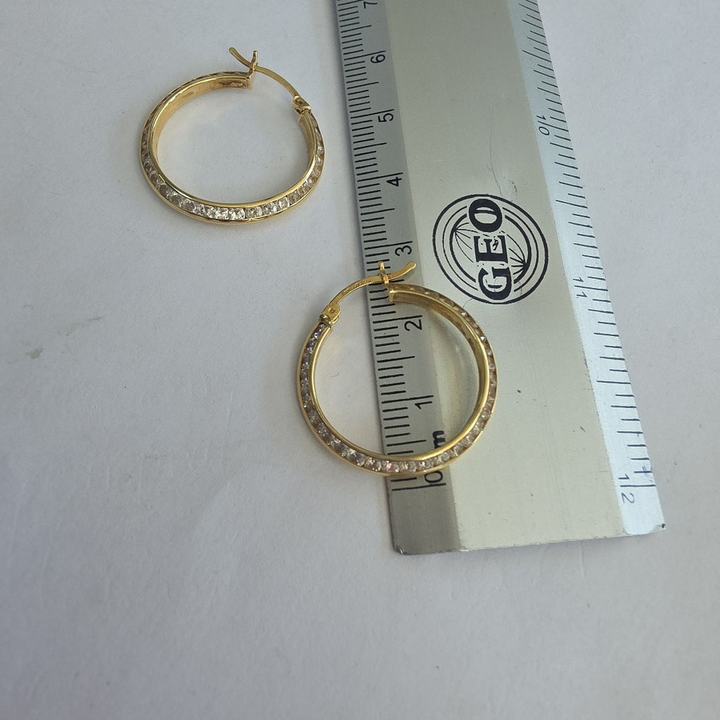 ARRACADAS PAR ORO 14 K 2.2 GRMS (SEMINUEVO)
