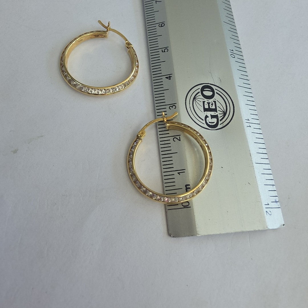 ARRACADAS PAR ORO 14 K 2.2 GRMS (SEMINUEVO)