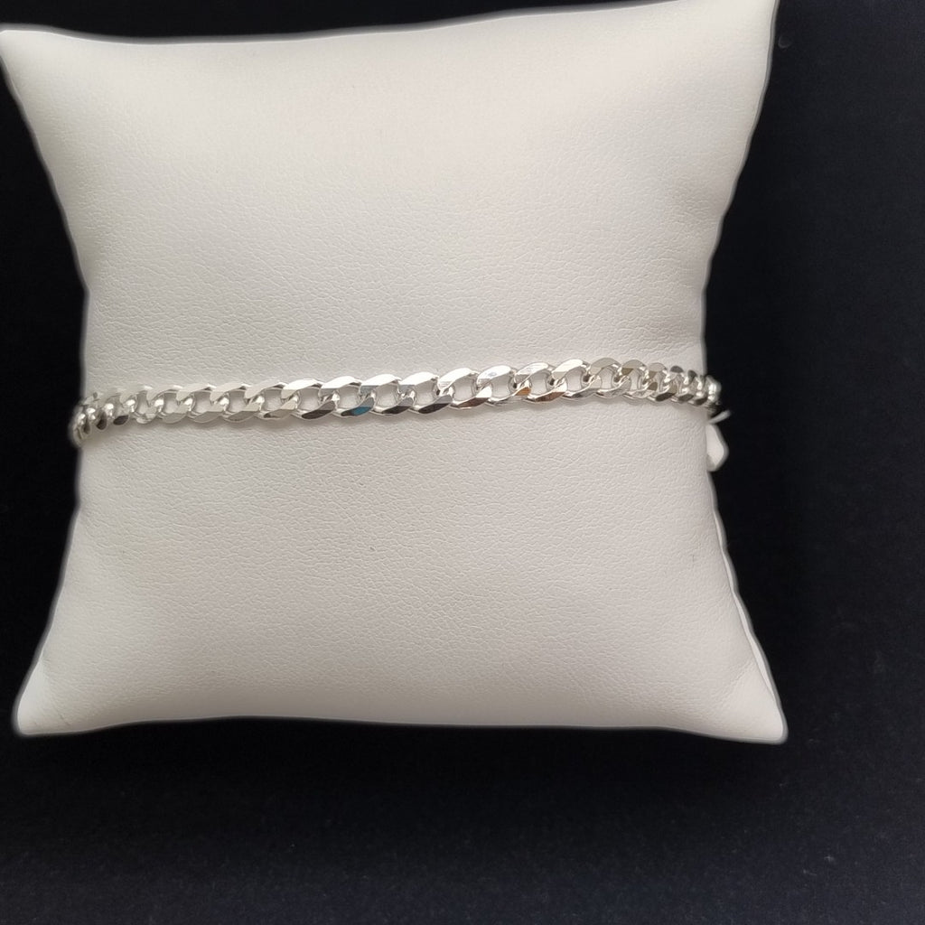 PULSERA BARBADA PLATA .925 18 CM 3.93 GR (NUEVO)