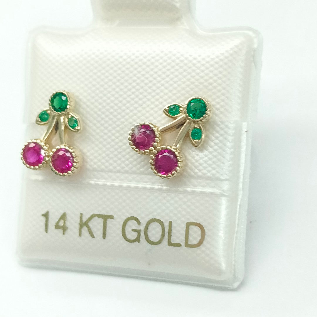 BROQUELES ORO 14K 1 (NUEVO)