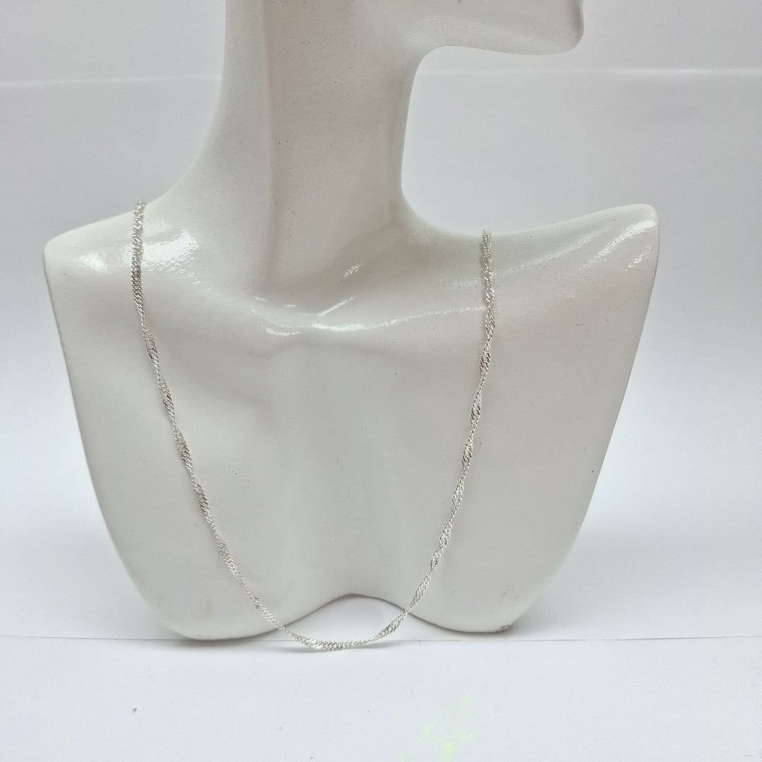 CADENA MEDIO TORZAL PLATA .925 60 CM 2.73 GR (NUEVO)
