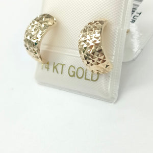 BROQUELES ORO 14K 1.7 (NUEVO)