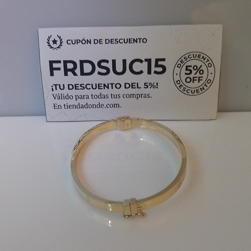 PULSERA RIGIDA ORO 14 K 5.4 GRMS (SEMINUEVO)