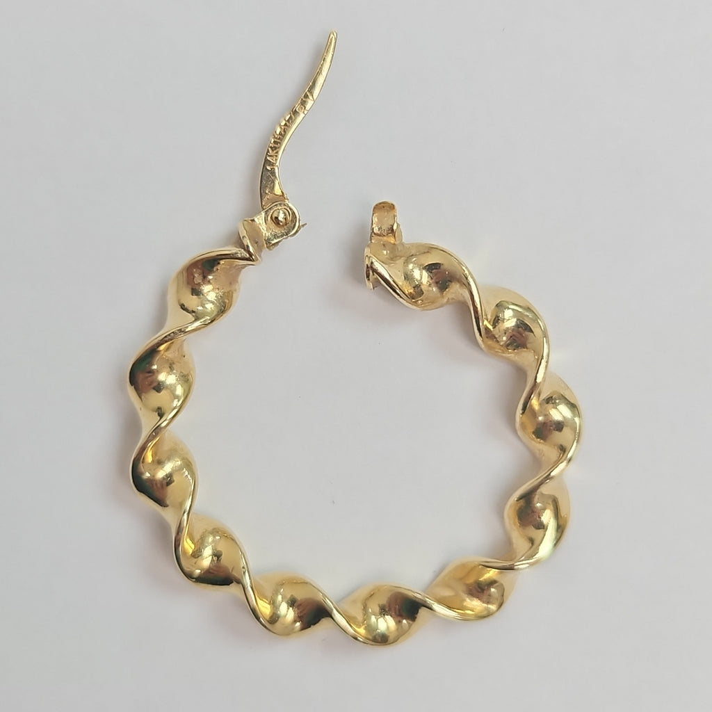 ARRACADAS PAR ORO 14 K 2.2 GRMS (SEMINUEVO)