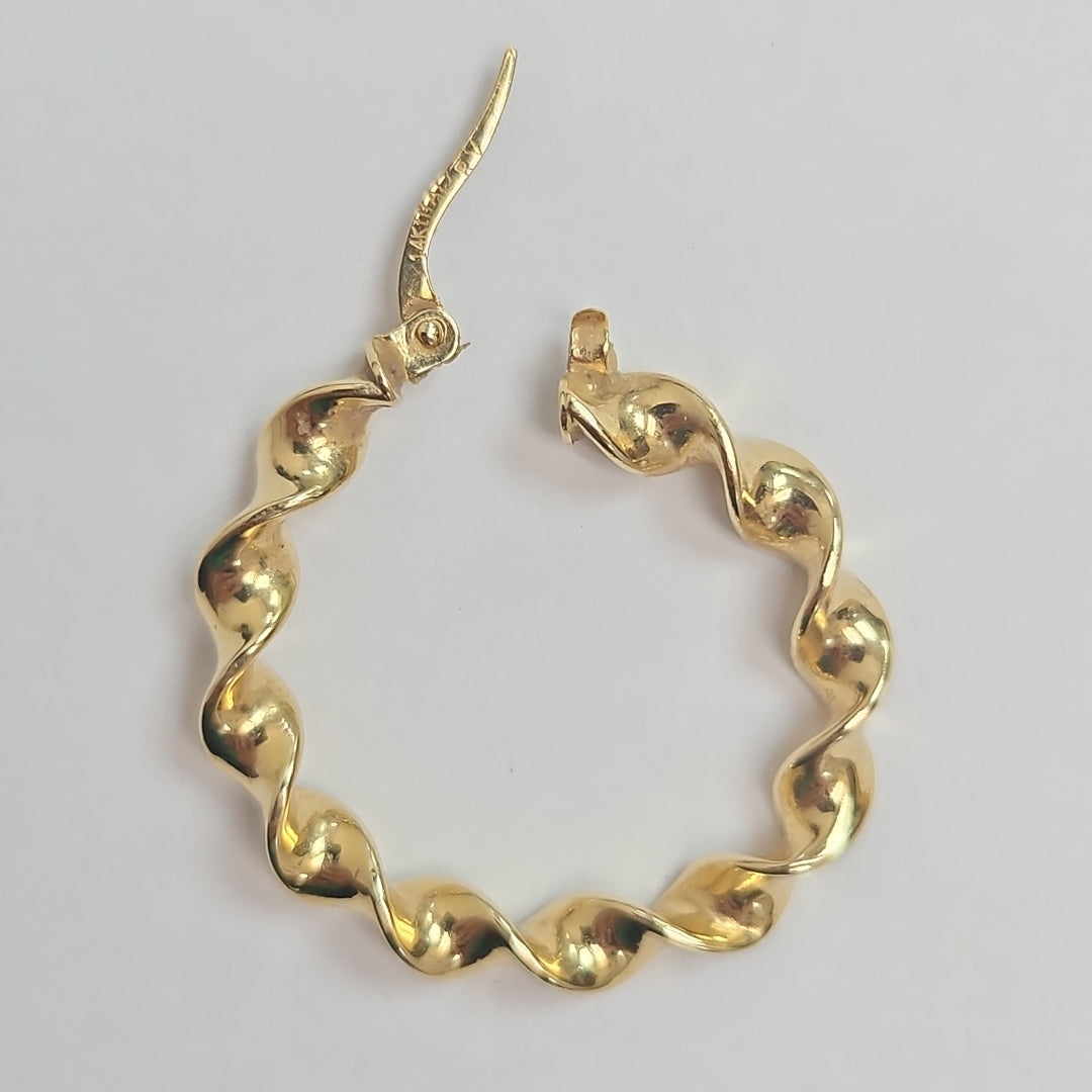 ARRACADAS PAR ORO 14 K 2.2 GRMS (SEMINUEVO)
