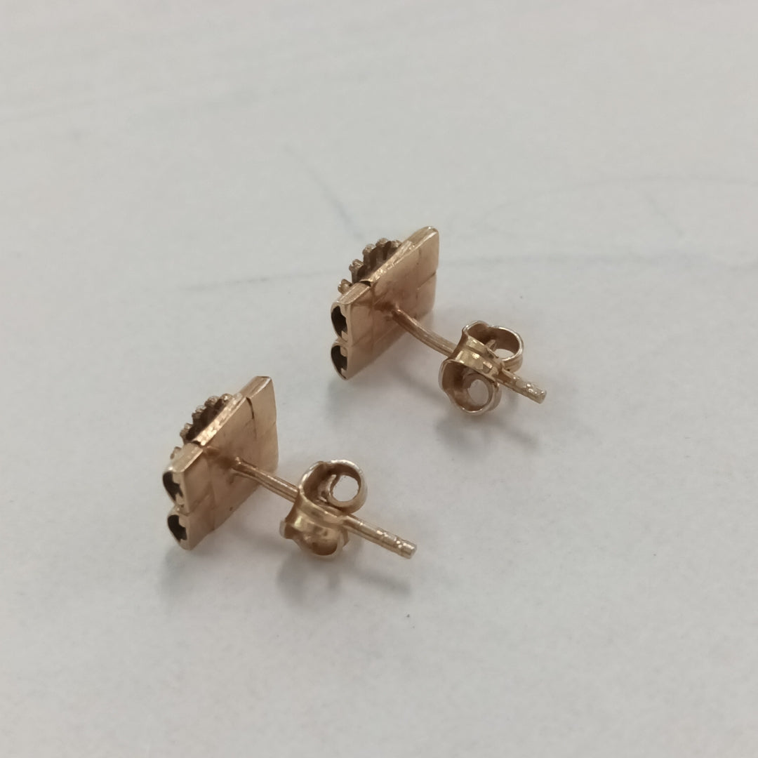 ARETES PAR ORO 14 K 1,80 GRMS (SEMINUEVO)