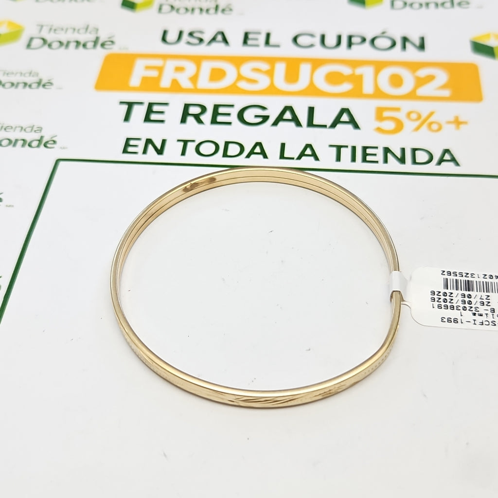 PULSERA RIGIDA ORO 10 K 4.6 GRMS (SEMINUEVO)