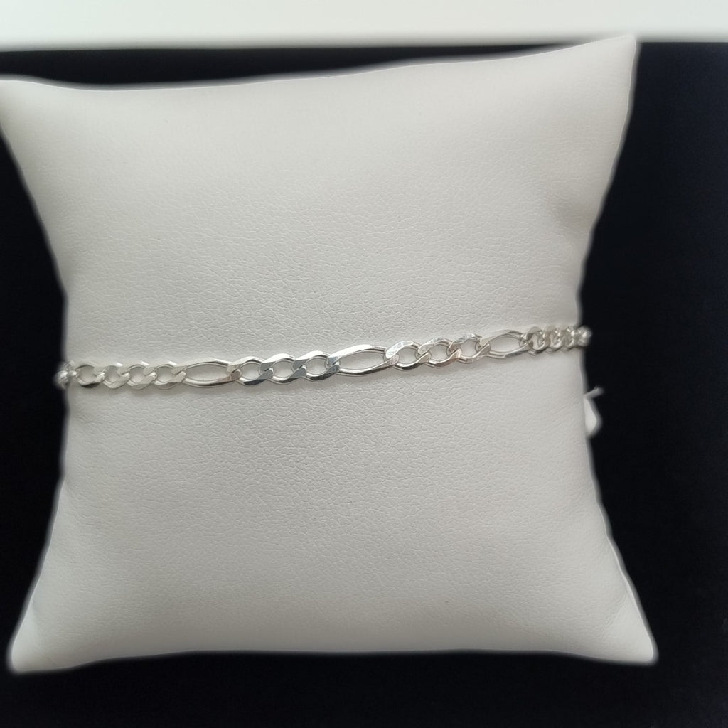 PULSERA TEJIDO 3X1 PLATA .925 21 CM 3.2 GR (NUEVO)