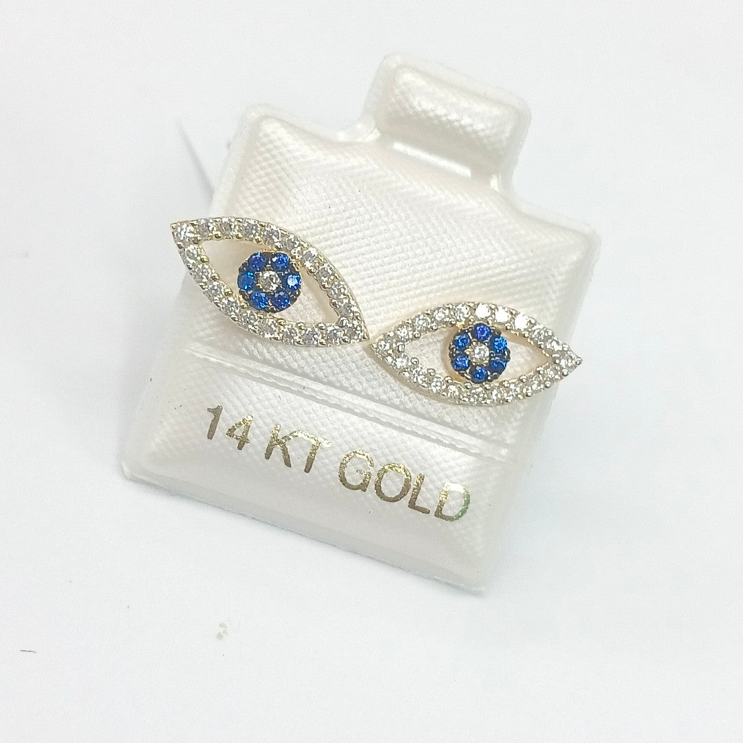 BROQUELES ORO 14K 1.5 (NUEVO)