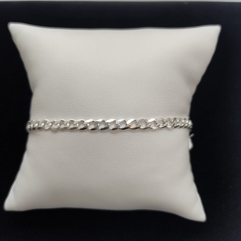PULSERA BARBADA PLATA .925 21 CM 4.3 GR (NUEVO)
