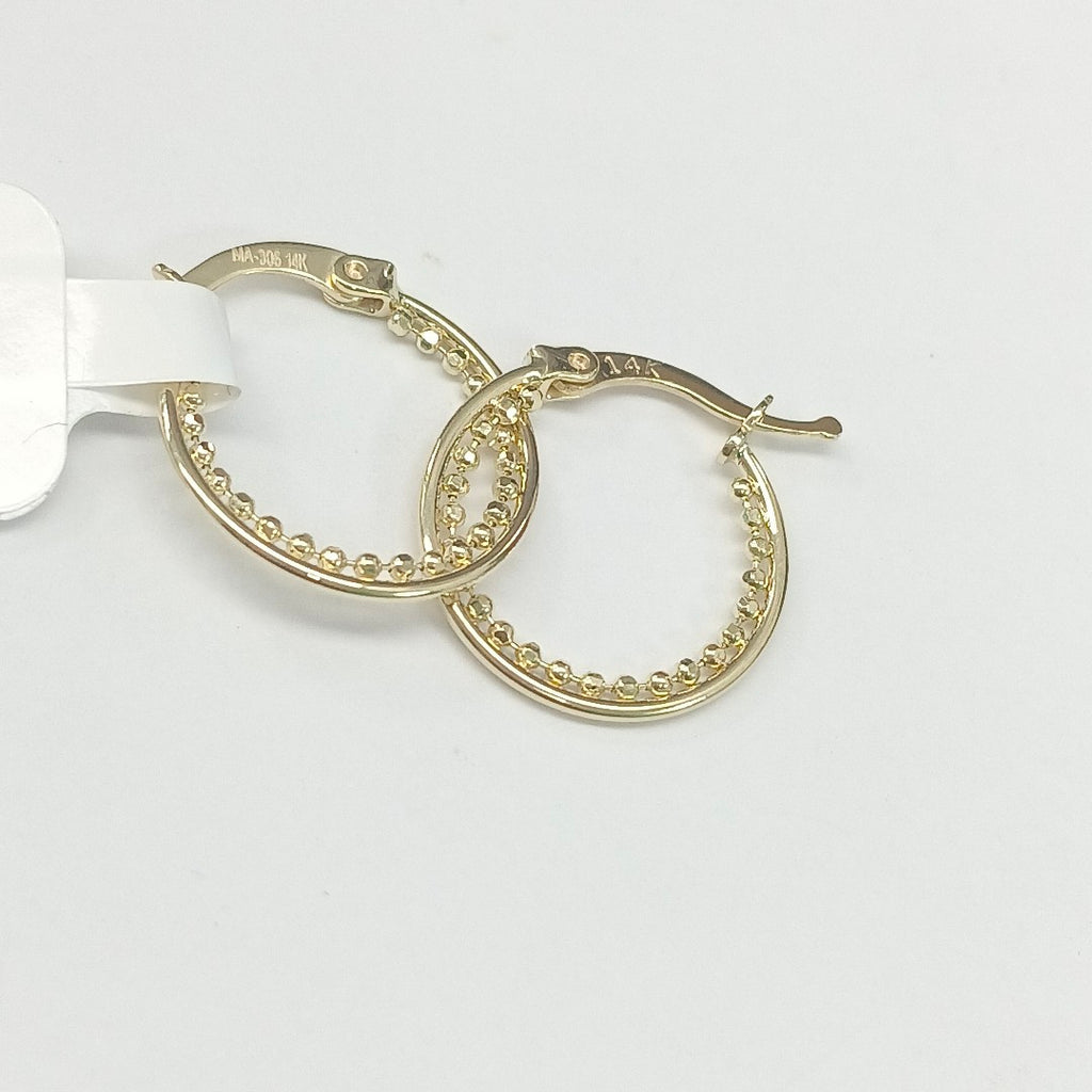 ARRACADAS ORO 14K 1.6 (NUEVO)