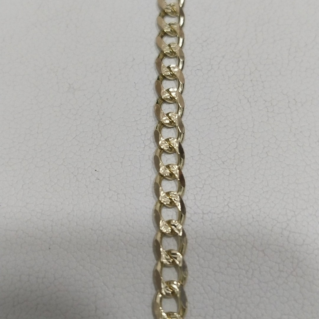 PULSERAS BARBADA ORO 14K 18 CM 4.5 GR (NUEVO)