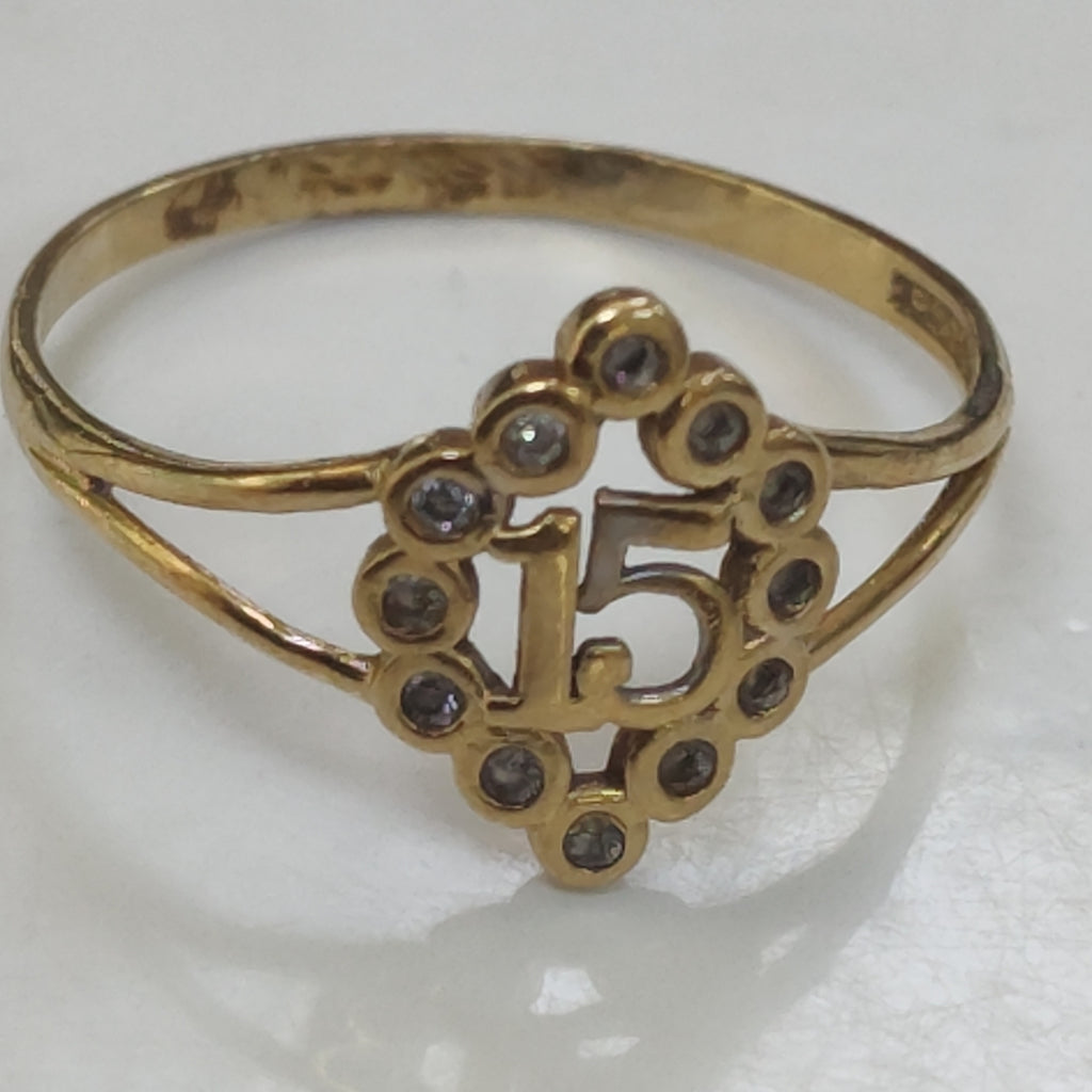 ANILLO ORO 10 K 1.2 GRMS (SEMINUEVO)