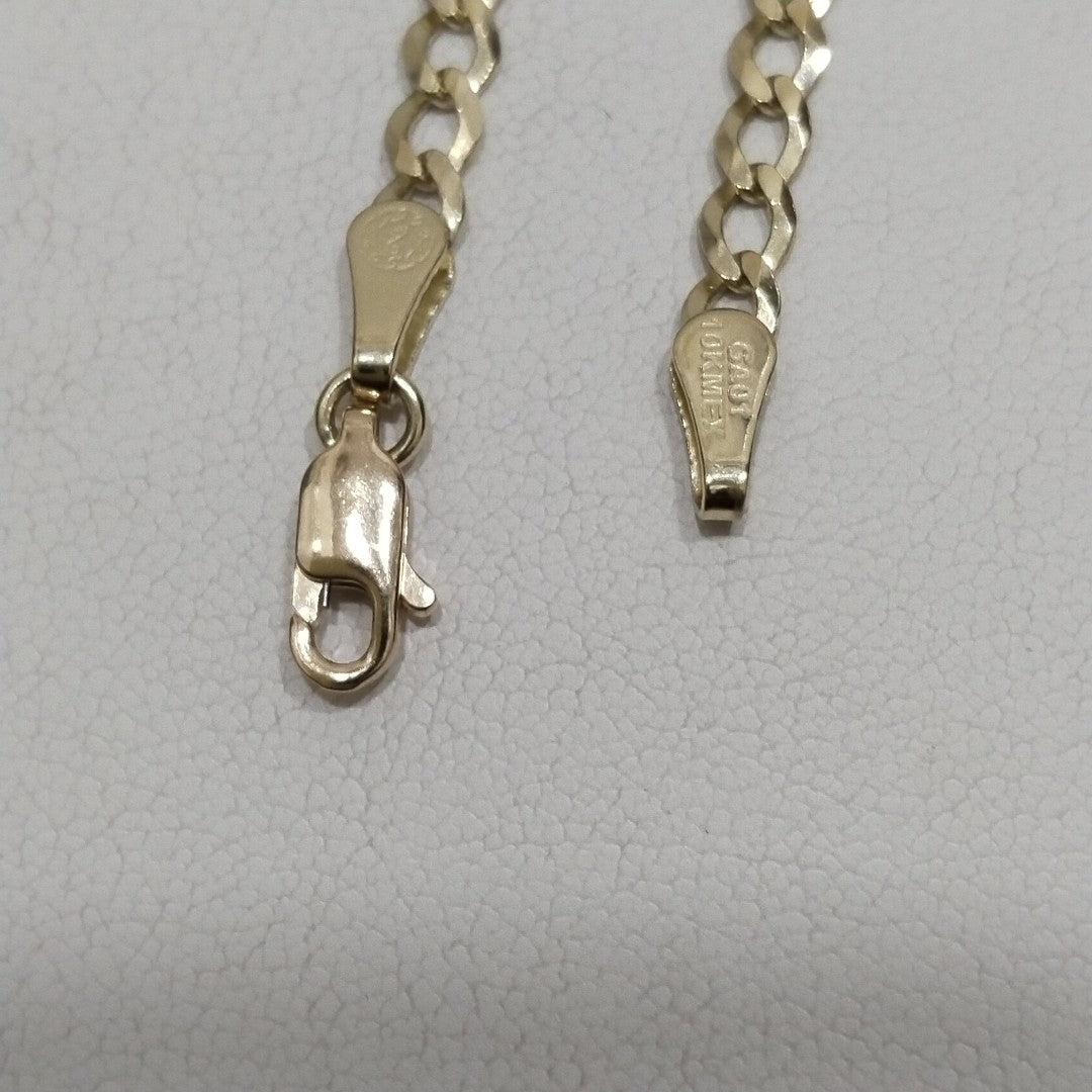 PULSERAS TEJIDO BARBADA ORO 10K 18 CM 3.1 GR (NUEVO)