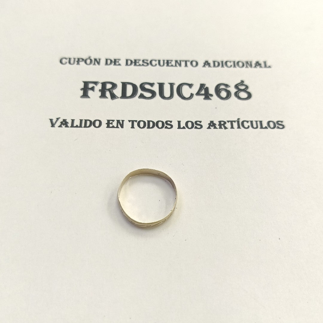 ARGOLLA ORO 8 K 0,80 GRMS (SEMINUEVO)