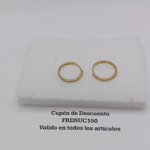 HUGGIES ORO 14K 1.4 (NUEVO)