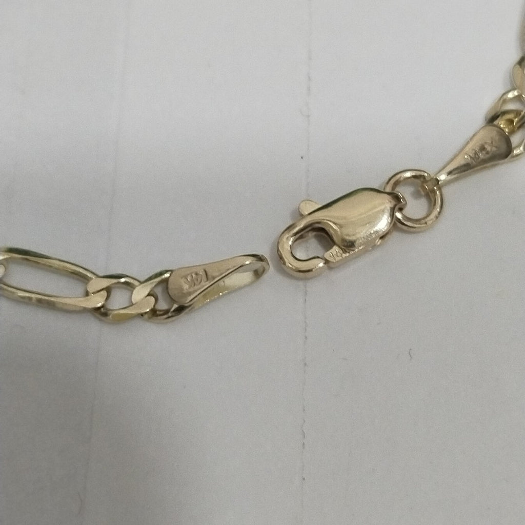 PULSERAS TEJIDO 3X1 ORO 14K 18 CM 2.9 GR (NUEVO)