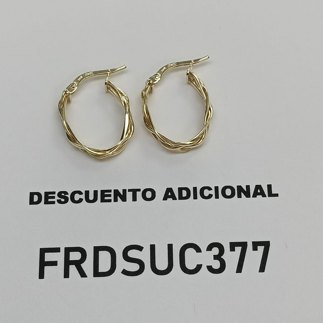 ARRACADAS ORO 14K 1.7 (NUEVO)
