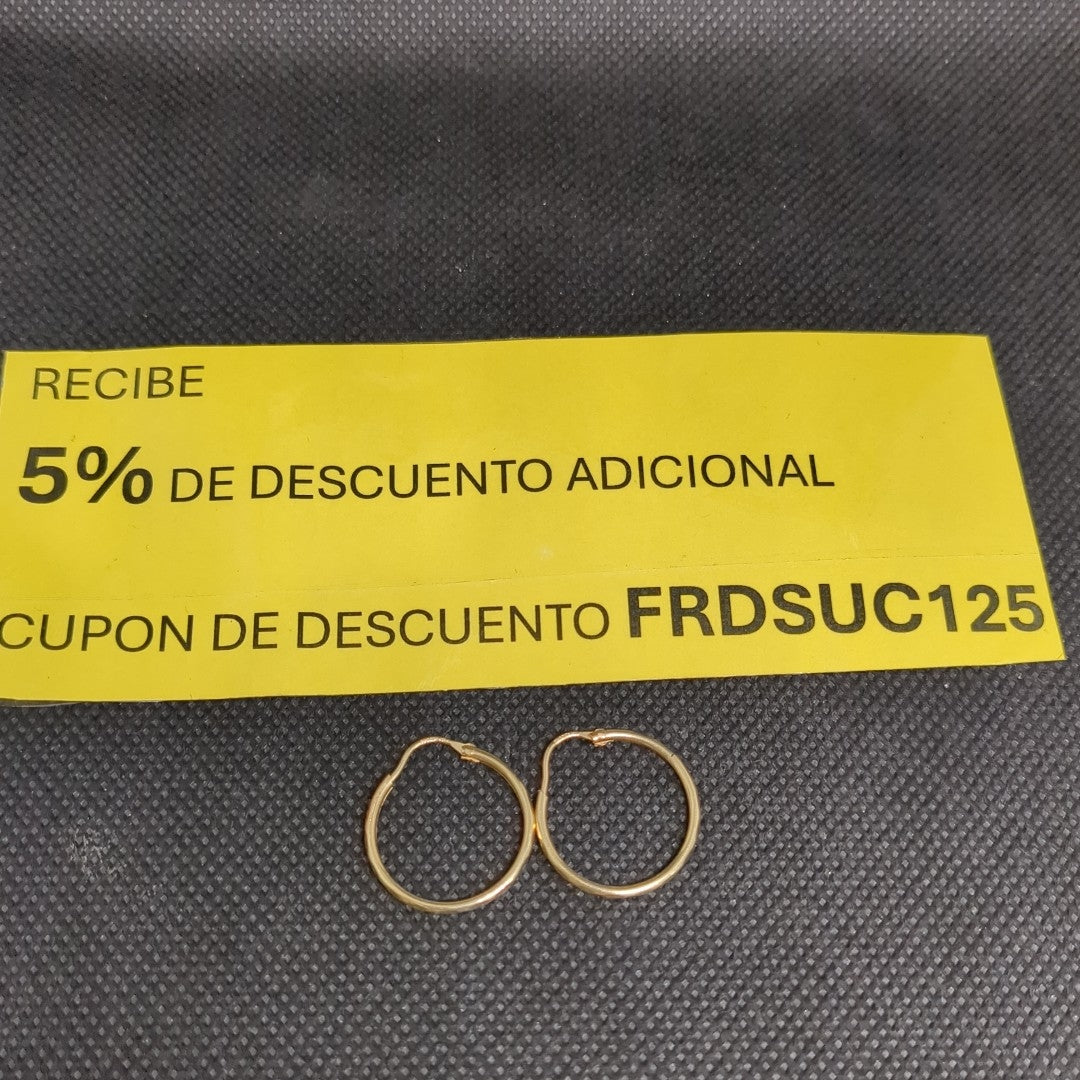 ARRACADAS PAR ORO 10 K 1,10 GRMS (SEMINUEVO)